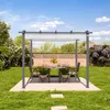 PRIMEYARD Pergola 3x3 m zadaszenie tarasu z szarym Podgląd zdjęcia produktu 3