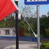 Weiß Fahnenmasthalterung, Verstellbarer Wandhalterung Produktbild-Vorschau 3
