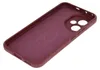 The inside of a burgundy phone case is shown against a white background. Produktbild-Vorschau