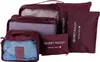 6Pcs/Set Storage Bag Clothing Sorting Bag Luggage Suitcase Voir les images du produit 1