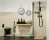 WENKO Wand Spiegel Borrone rund 40 cm schwarz Aufhängen Bad Produktbild-Vorschau 3