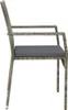Gartenstühle mit Kissen 4 Stk. Poly Rattan Grau Produktbild-Vorschau 5