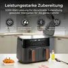 KLAMER Heißluftfritteuse Duo 9 L – Doppelkammer Airfryer Produktbild-Vorschau 4