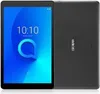 A black Alcatel tablet is shown from the front and back. Anteprima dell’immagine prodotto