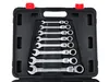 Ratschenschlüssel Set 13-teilig 8-32 mm Chrom-Vanadium mit Produktbild-Vorschau 4