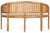 vidaXL Bananenbank 151 cm Massivholz Teak Produktbild-Vorschau 5