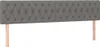 vidaXL Kopfteile Dunkelgrau 200x7x78/88 cm Stoff Produktbild-Vorschau 1