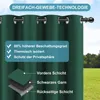 2 Stück Outdoor Vorhänge Wetterfest Oben und Unten mit Ösen Produktbild-Vorschau 5