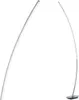 Two modern floor lamps with curved stems and LED lights. Náhled obrázku produktu