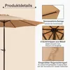 Sonnenschirm Ø300 cm UPF 50+ beidseitig um 30° knickbar Produktbild-Vorschau 7
