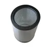 A cylindrical air filter with pleated paper and a rubber seal. Produktbild-Vorschau