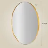 Okrągłe lustro NOOR, metalowa rama, złote, Ø 80 cm Podgląd zdjęcia produktu 11