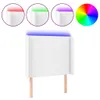 vidaXL LED Kopfteil Weiß 103x16x118/128 cm Kunstleder Produktbild-Vorschau 1