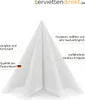PG-Airlaid Serviette Weiss, 40 x 40 cm, 50 Stück Produktbild-Vorschau 4