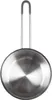 A top-down view of a stainless steel saucepan with a handle. Produktbild-Vorschau