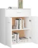 vidaXL Příborník bílý 60x30x75 cm Materiál dřeva Náhled obrázku produktu 5