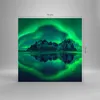 Bilder auf glas - Berg Gletscher Wasser - 70x70cm - Produktbild-Vorschau 3