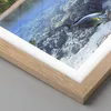 Gerahmtes Poster - Rahmen in heller Eiche - Strand lagune Produktbild-Vorschau 2