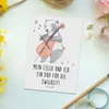 Mr. & Mrs. Panda Postkarte Cello Duo - Weiß - Geschenk, Produktbild-Vorschau 2