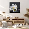 Bild auf Leinwand - Leinwandbild - Nashorn modern - 70x70cm Produktbild-Vorschau 7