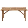 vidaXL Banc de jardin pliable avec support 118 cm bambou Voir les images du produit 2