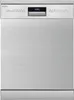 A front view of a stainless steel dishwasher. Produktbild-Vorschau