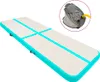 Nafukovací žíněnka s pumpou 500 x 100 x 20 cm PVC zelená Náhled obrázku produktu 1