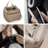 Ledertragetasche, Hundebett oder Tasche fürs Auto, beige Produktbild-Vorschau 4