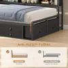 AODEMOKO Jugendbett mit LED, Ladestation, 7 Schubladen, Produktbild-Vorschau 9