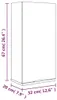 vidaXL Nástenná kúpeľňová skrinka biela 32x20x67 cm Náhľad obrázku produktu 8
