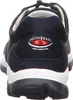 The back view of a blue sneaker with a logo on the heel. Anteprima dell’immagine prodotto