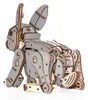 Eco Wood Art (EWA) DIY 3D Mechanisches Holz Puzzle, Grey Rabbit, 4578, 21,7x10,4x17,4 Anteprima dell’immagine prodotto