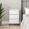 vidaXL Noční stolek bílý 40x35x70 cm Dřevěný materiál Náhled obrázku produktu 1