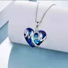 Kette Damen Herz Anhänger Kette mit Herzanhänger Halskette Produktbild-Vorschau 2