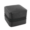 A black carbon fiber textured case for a watch. Produktbild-Vorschau