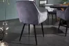 riess-ambiente Design Stuhl MILANO grau Samt mit Armlehne Produktbild-Vorschau 5