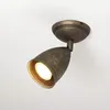 Flexible Wandleuchte aus Messing Antik beweglicher Spot E27 Produktbild-Vorschau 2