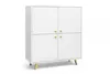 Commode quatre portes JOELE – blanc Voir les images du produit 2
