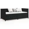 vidaXL Denná posteľ Black 90x200 cm Masívne borovicové Náhľad obrázku produktu 4