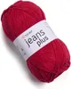 A ball of red yarn with a label. Produktbild-Vorschau