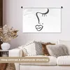 MuchoWow® Wandteppich Wandbehang Gesicht - Abstrakt - Produktbild-Vorschau 2