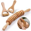 3 Stück Faszienstab-Holz-Set, Entspannt Muskeln, Lindert Produktbild-Vorschau 3