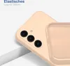 A close-up shot of a phone case, showing the camera cutout and the interior texture of the case. Produktbild-Vorschau