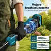 Bürstenloser Akku Rasentrimmer mit 2x 5200mAh Akkus & Produktbild-Vorschau 16