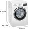 Siemens iQ500 WU14UT70, Frontlader, 8 kg, B, 69 dB, 1400 Produktbild-Vorschau 7