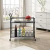 Chariot de service FineBuy en métal noir 79 x 45 x 83 cm Voir les images du produit 4