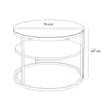 Couchtisch CIRI GLAS KASCHMIR mit Ablage Produktbild-Vorschau 5