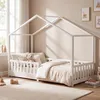 ecomi® Kinderbed 80x160 cm, huisbed met valbeveiliging en Productafbeelding-voorbeeld 1