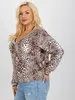 Relevance Damenbluse Samirah schwarz-beige Universal Produktbild-Vorschau 3