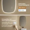 Espejo de pared LED S'AFIELINA, 80x50 cm – Espejo de baño Vista previa de la imagen del producto 8